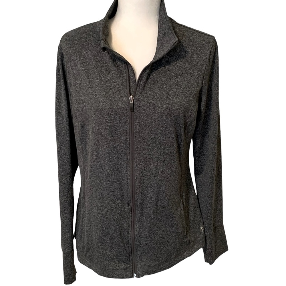 DANSKIN Gray WarmUp Jacket Size L